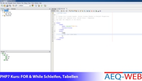PHP7 Kurs FOR & WHILE LOOP Table