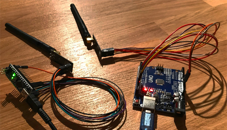 NRF24L01 PA LNA Arduino Uno