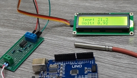 Arduino LM358 PT1000 Sensor Converter