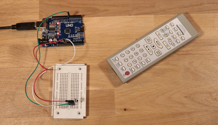 Arduino - read and decode infrared signals from a remote controller