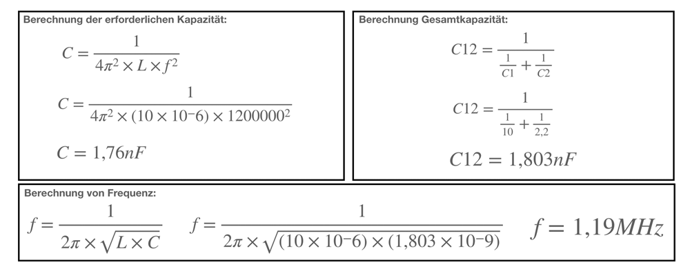 Formel Berechnung LC Schwingkreis