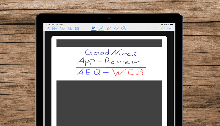 GoodNotes App Header