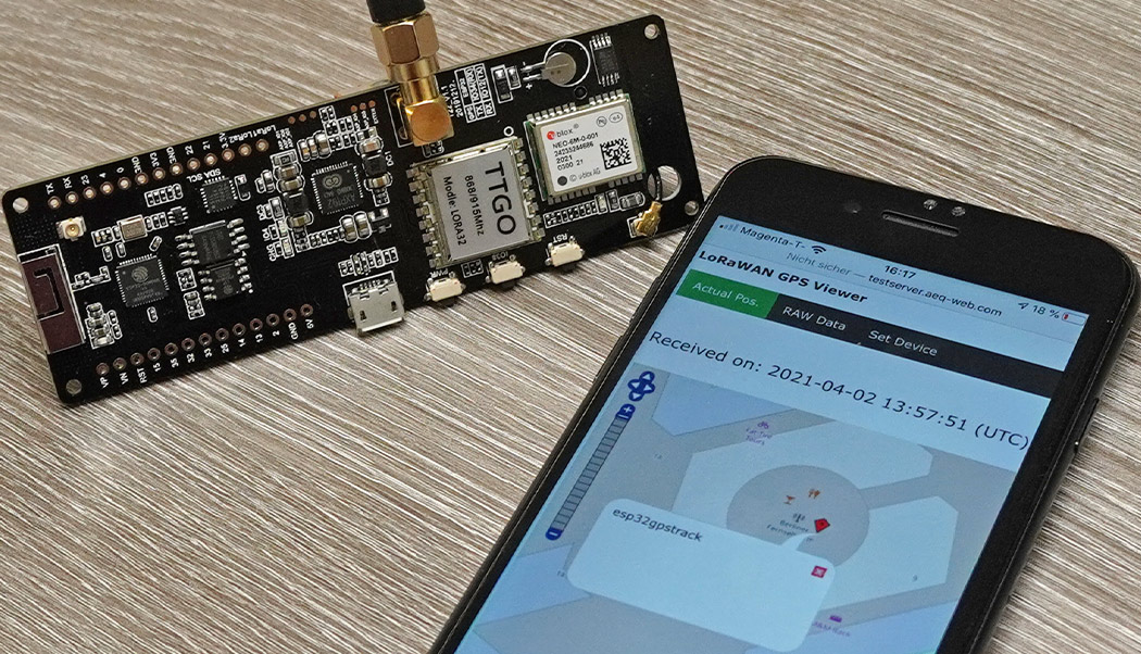 LoRaWAN GPS MAP Viewer AEQ-WEB