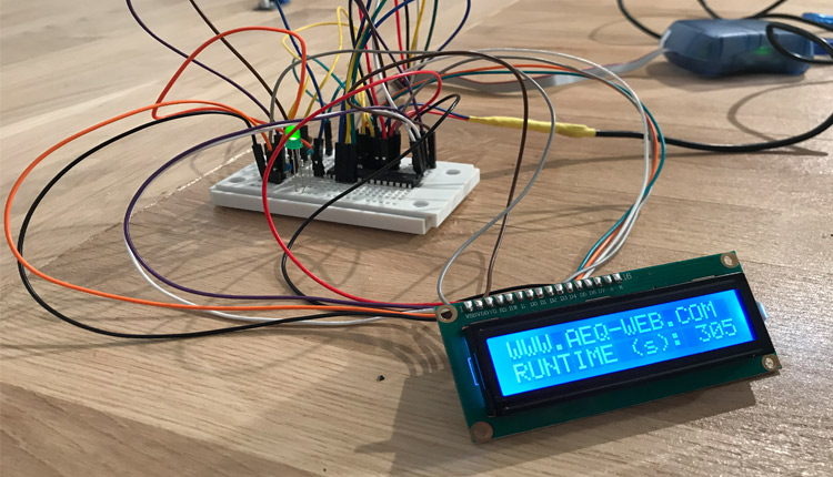 ATMega328 16x2 4-Bit LCD Display