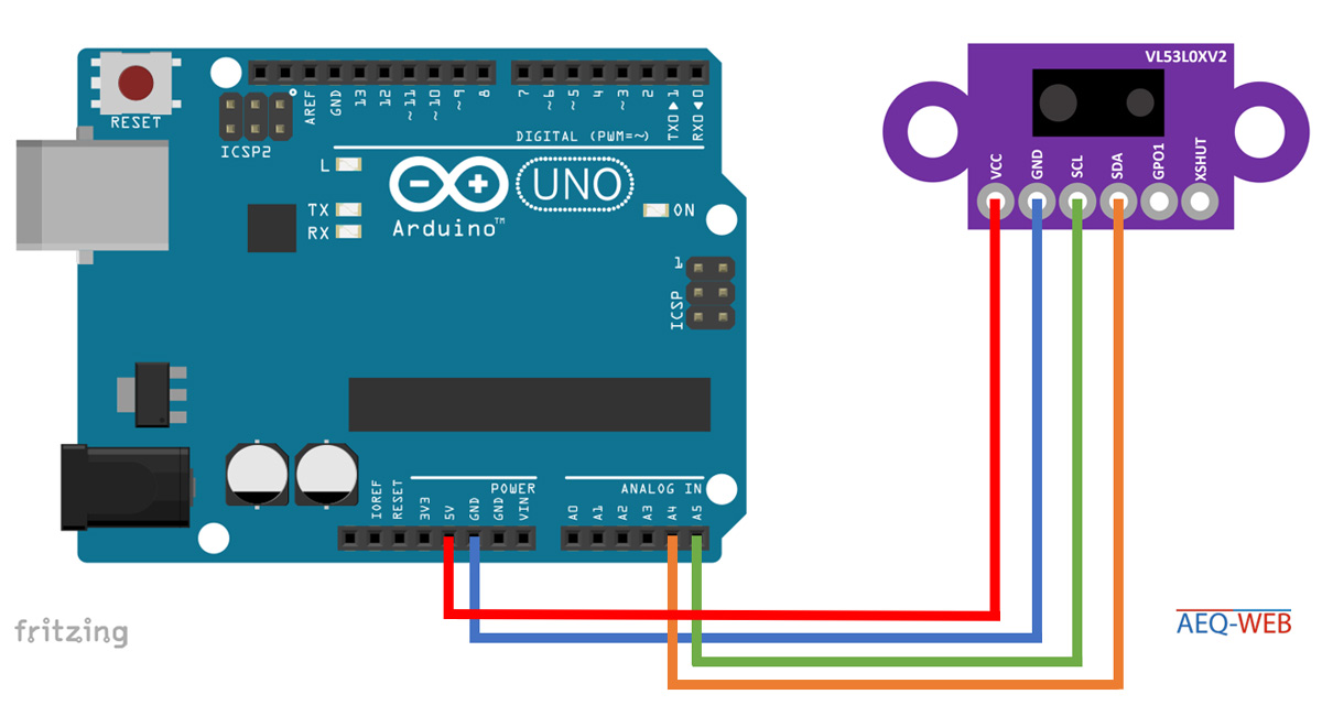 Interfacing VL53L0X Laser Distance Sensor With Arduino 54 OFF